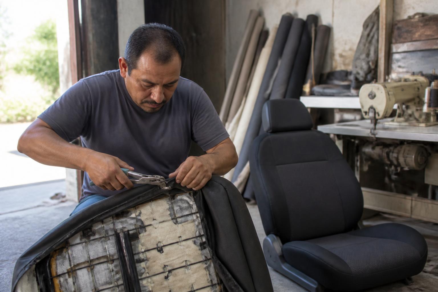 Upholstery and Trim being carried out at a South African workshop